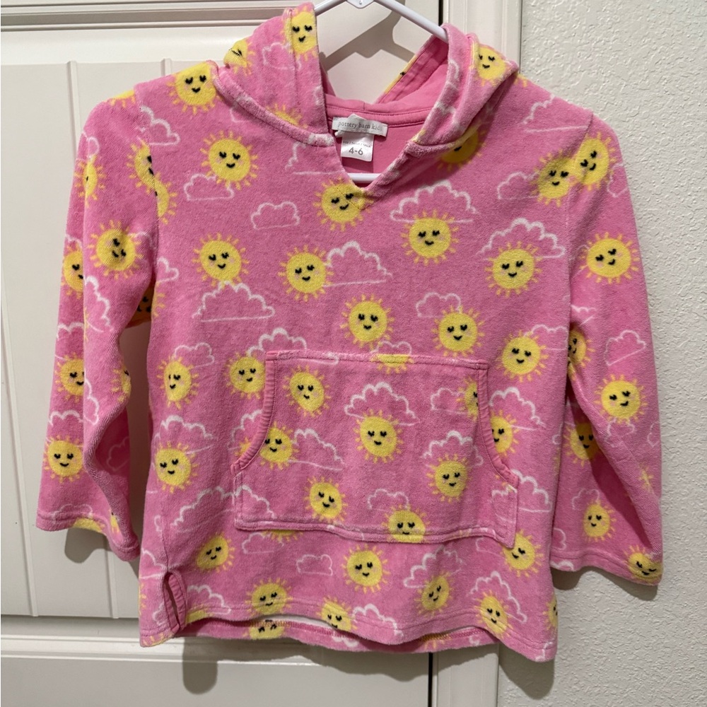 Pottery Barn Girls Terry Hooded Cover up